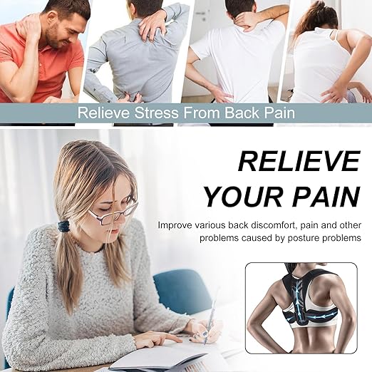 Adjustable Back Posture Belt Office Home Gym Unisex Improve Spine Clavicle Brace Posture Vest Back Posture Corrector Belt